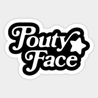 pouty face Sticker